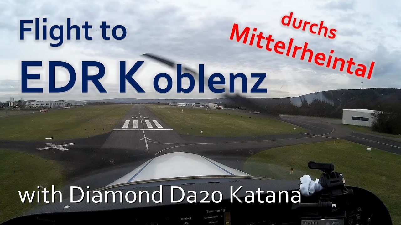 ✈ рейс в Кобленце с Алмазной DA20 Katana