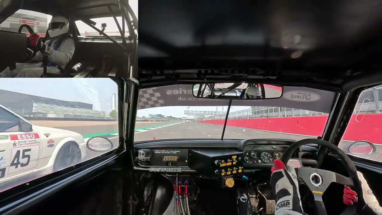 Dan Minton MK2 Escort Thundersaloon Modified Fords Silverstone Race 2 18-08-2024