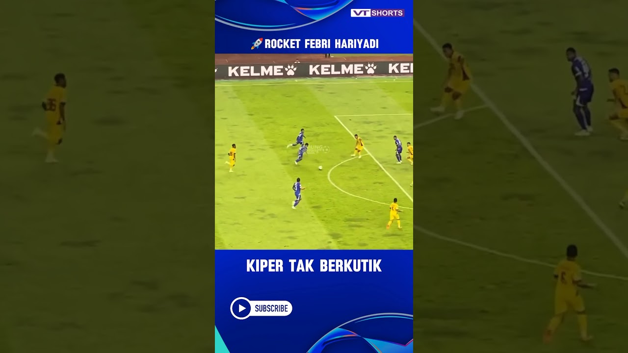 Gol Febri Hariyadi membuat kiper tak berkutik #beritabola