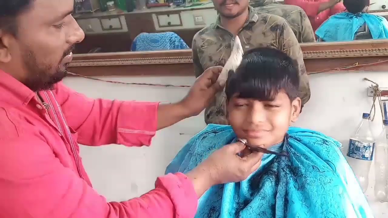 school boy normal hairstyle in srk telugubarber ||asrm haircut ||best school boy hairstyles in bcm