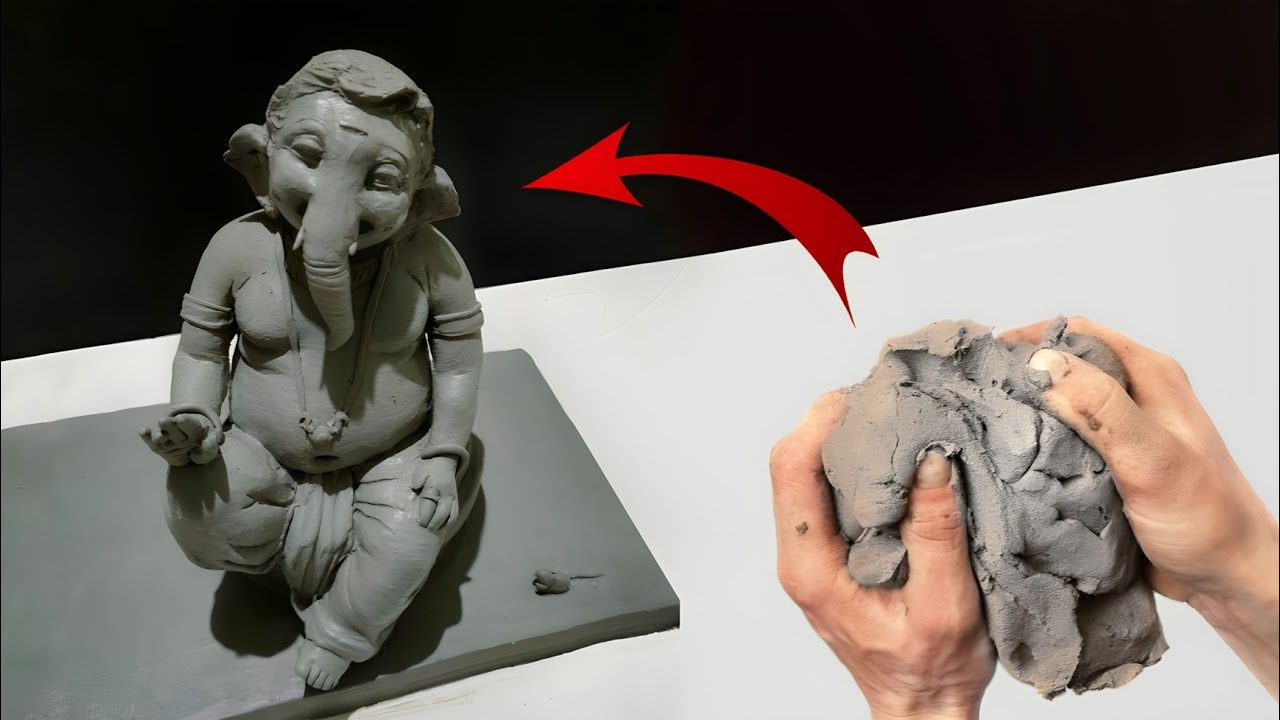 How To Make Eco-Friendly Ganesh Murti At Home | Easy Ganesh Making