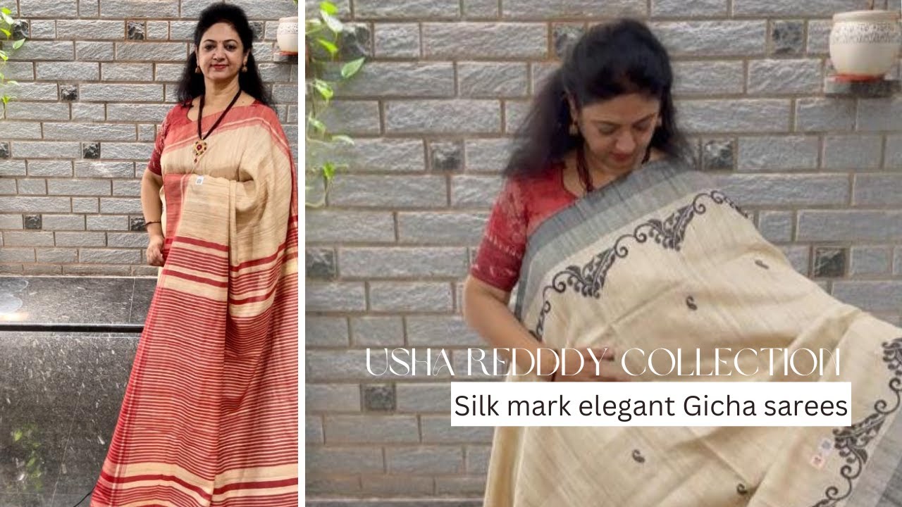 Silk mark elegant Gicha sarees