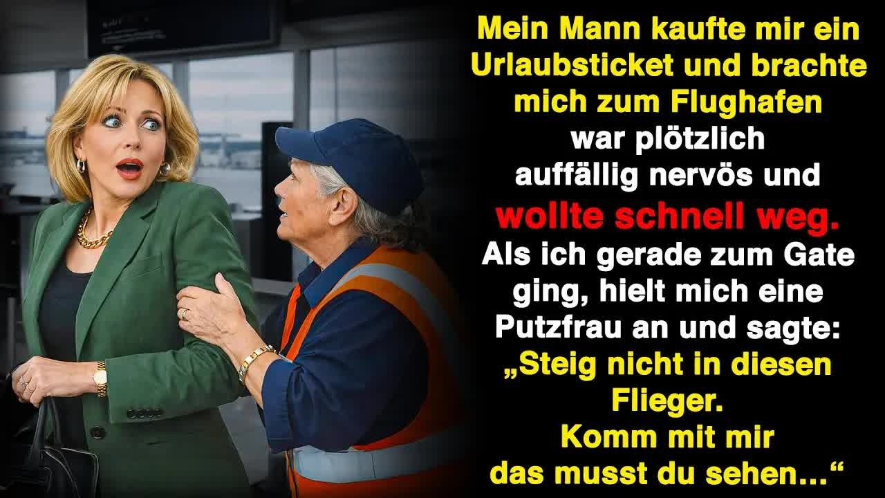 Am Flughafen änderte sich alles – eine Fremde warnte mich leise