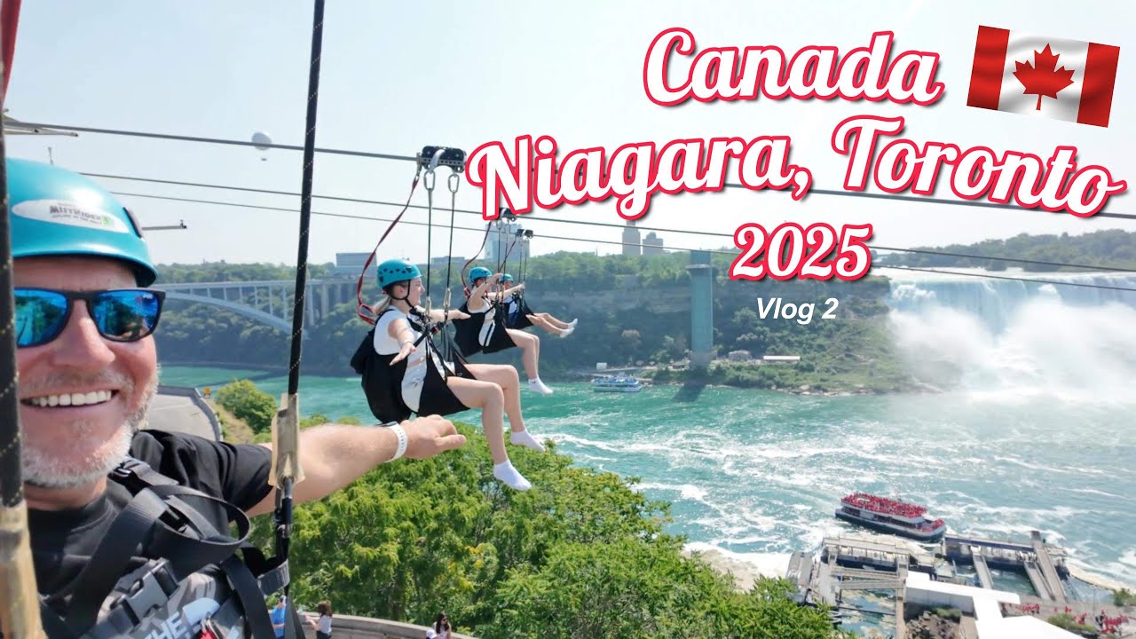 CANADA | Niagara Falls Zip Line |Toronto |Spaghetti factory | journey behind the falls | vlog 2