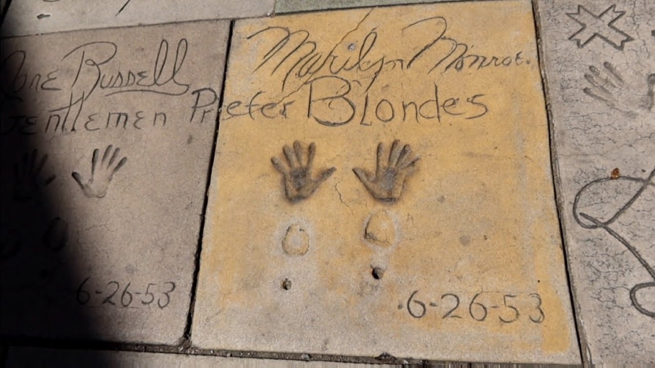 Famous Handprints of HOLLYWOOD GRAUMAN'S Chinese Theater!
