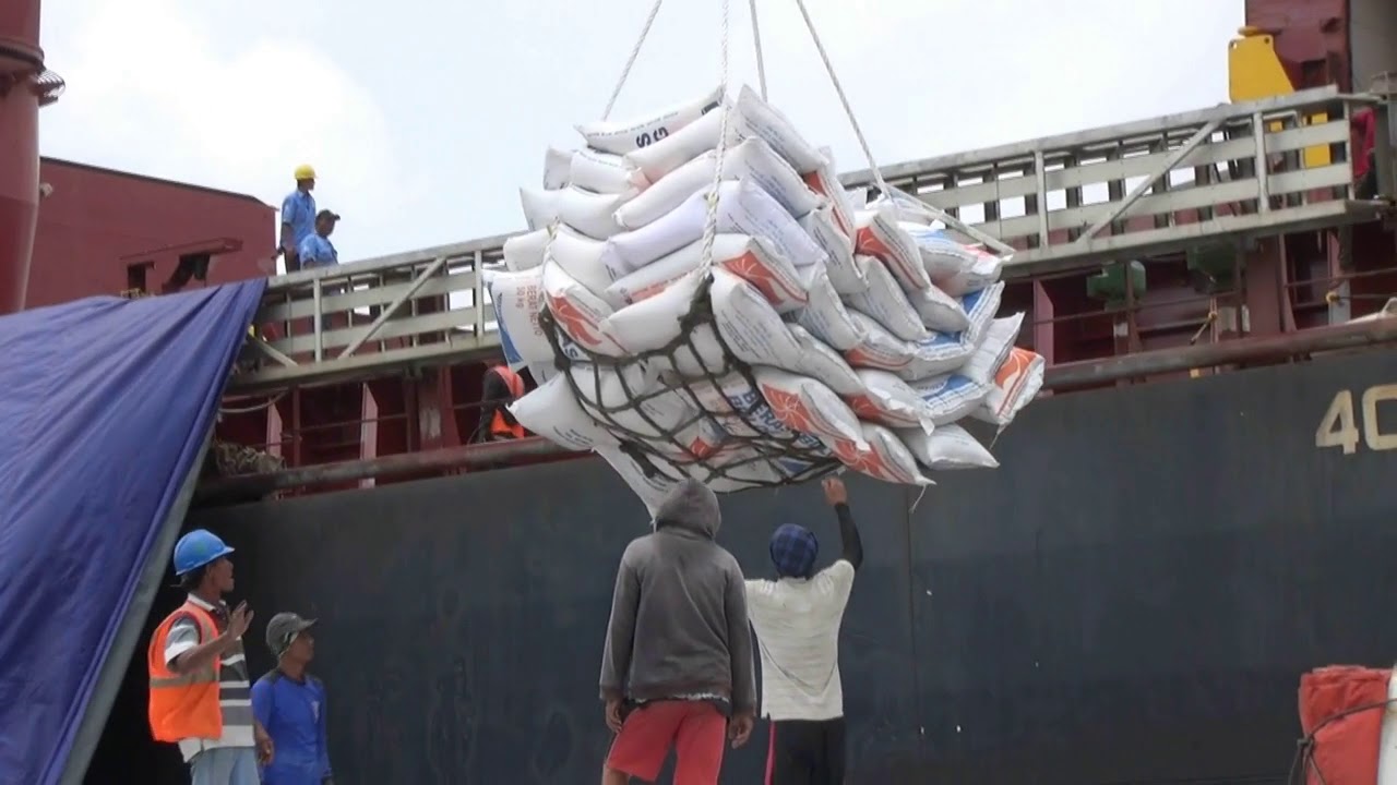 DETIK-DETIK BONGKAR MUAT BERAS IMPOR ASAL VIETNAM DI TANJUNG PRIOK