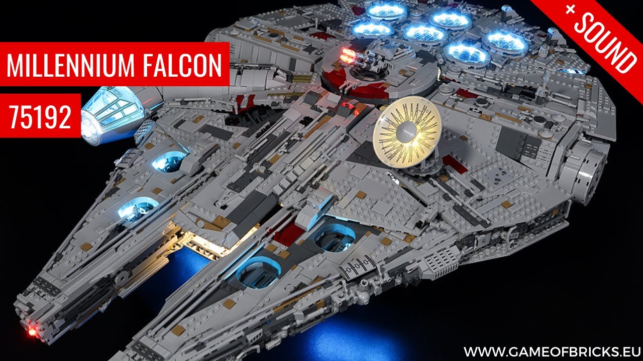 LED Light Kit for LEGO Millennium Falcon 75192 Light Kit (Standard Version - Updated) + Sound