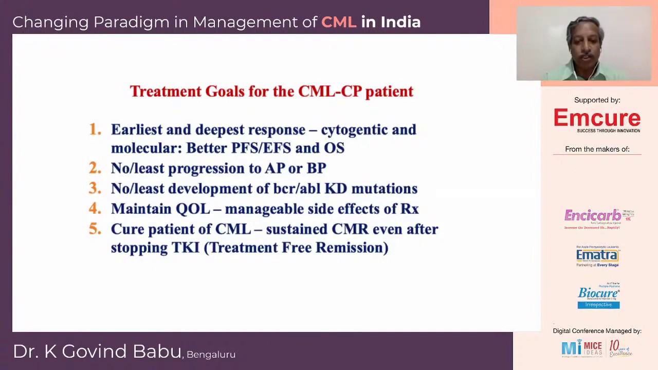 Part 4 - II Gen TKI as I line in every CML patient in India - Dr K Govind Babu, Bengaluru
