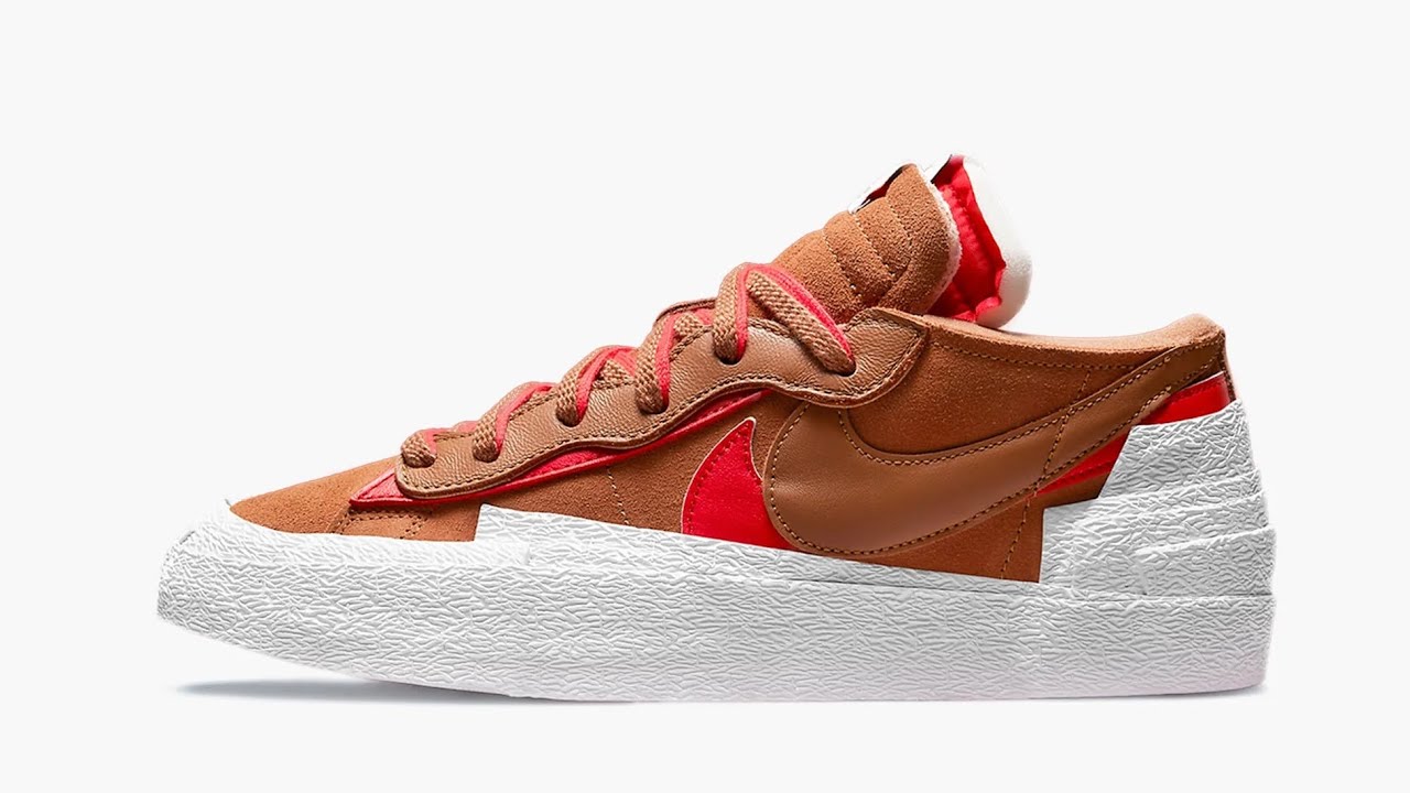 Nike x sacai blazer low British Tan обзор