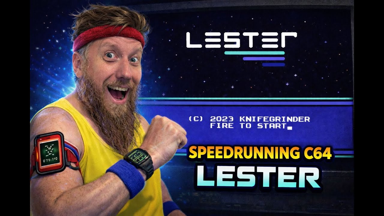Speedrunning Lester (C64 Ultimate) - Into the dark area