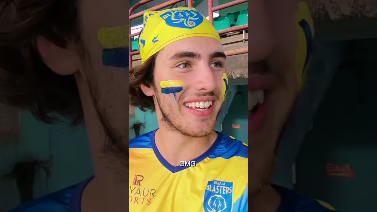 Luke Damant sees Kochi stadium for the first time 🇮🇳 #shorts