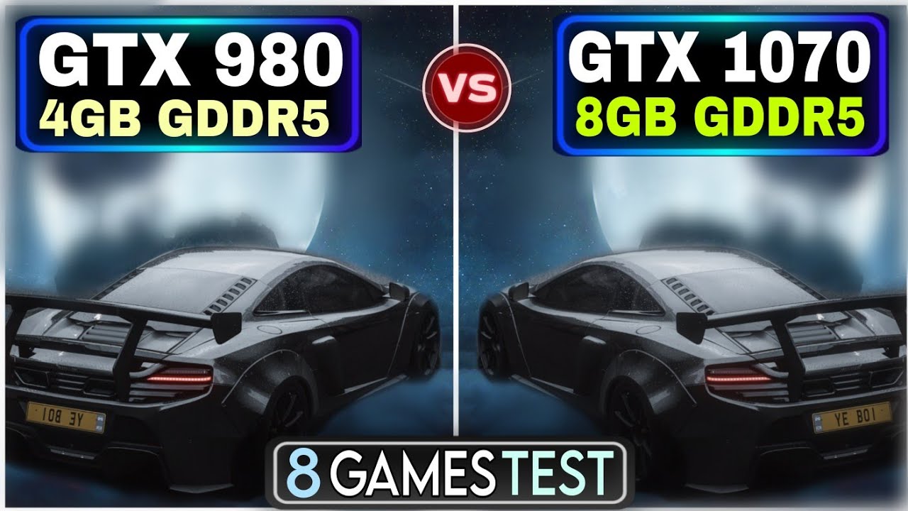 GTX 980 vs GTX 1070 | Test In 8 Games | Which Is Powerful ?