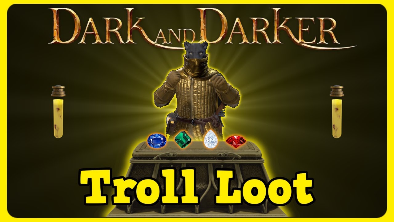 450+ Luck Troll Loot Highlights Solo High Roller Goblin Caves | PVP Adventures #59 | Dark and Darker