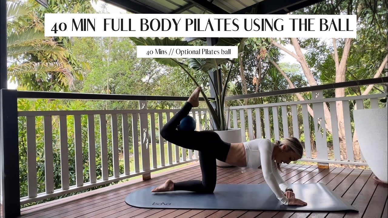 40 minute booty building Pilates Workout // Using the Ball