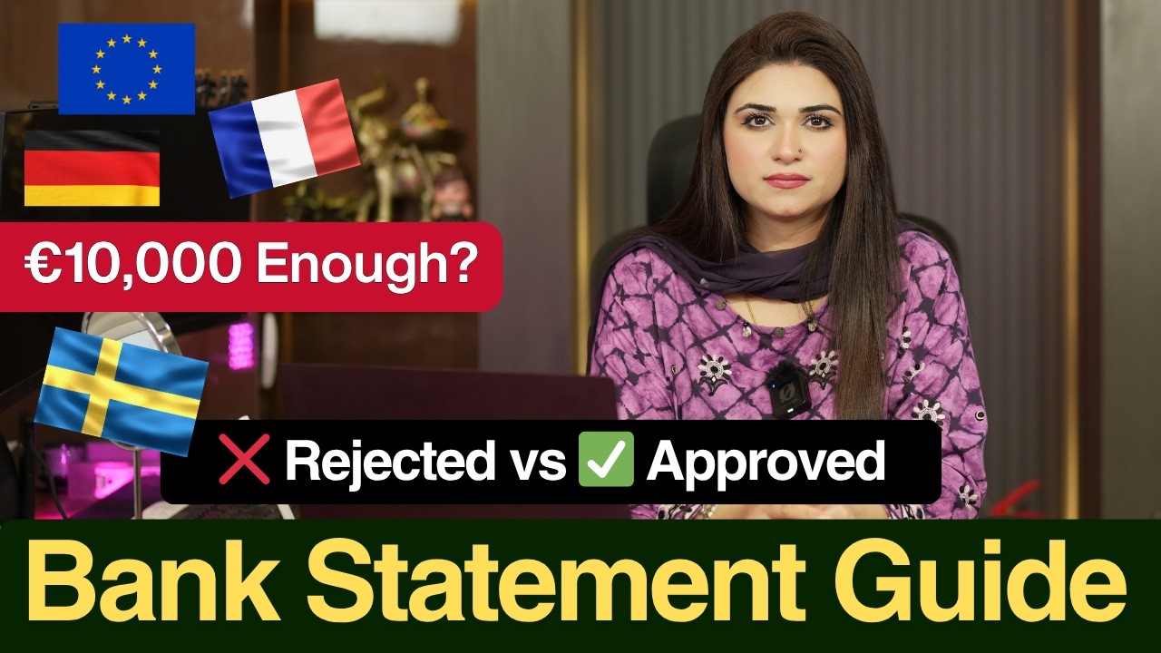 Schengen Study Visa Bank Statement Guide 2026 | Country-Wise Funds Proof for Pakistani