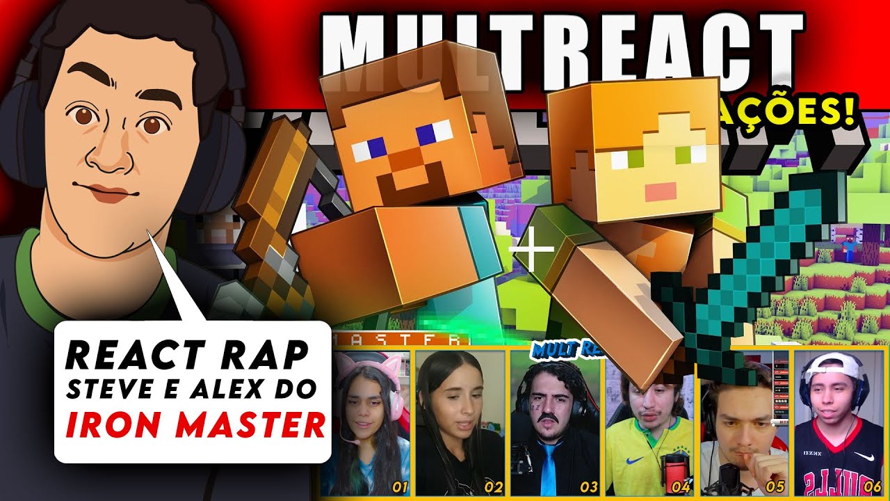 REACT's do Aprender Com a Dor | Minecraft @ironmasterprod    | no SUPER! EDIT/MULT