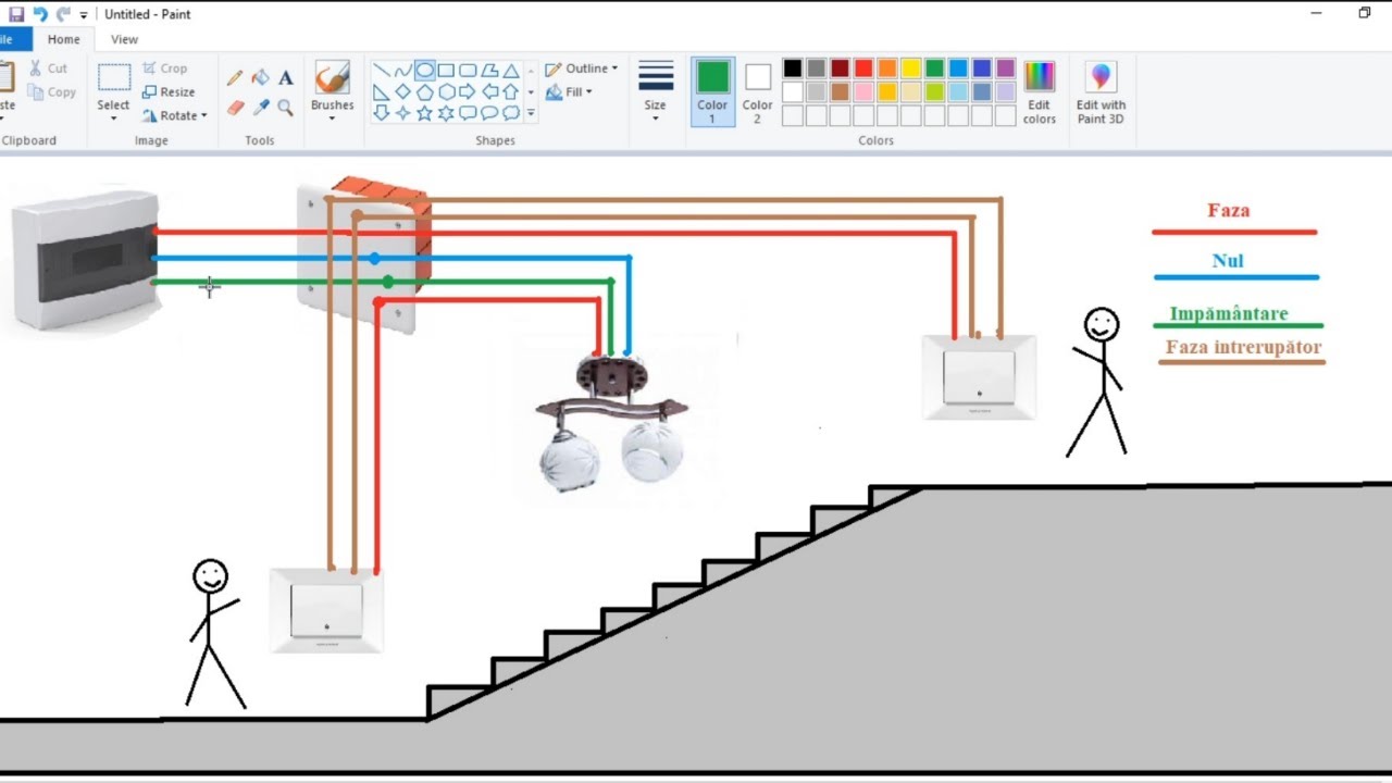 Schema electrica circuit cap scara