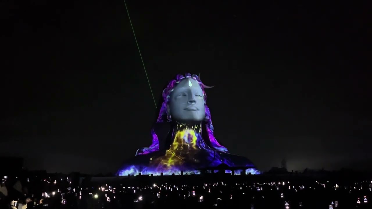 Adiyogi laser light show #adiyogi #isha #sadguru #coimbatore ​⁠#adiyogilightshow @travelcapture