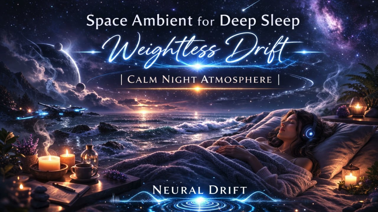 Space Ambient for Deep Sleep – “Weightless Drift”   Calm Night Atmosphere