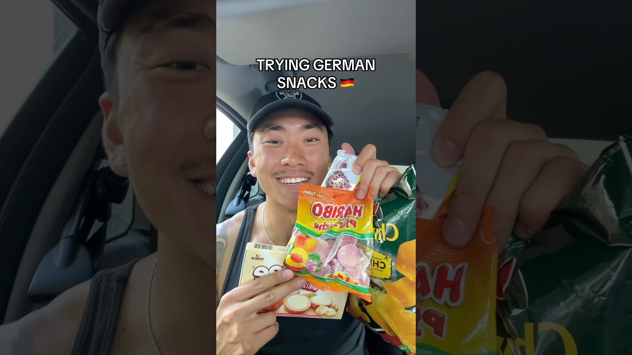 Korean American Tries German Snacks 🇩🇪 #germany #korean #american #snacks #trending