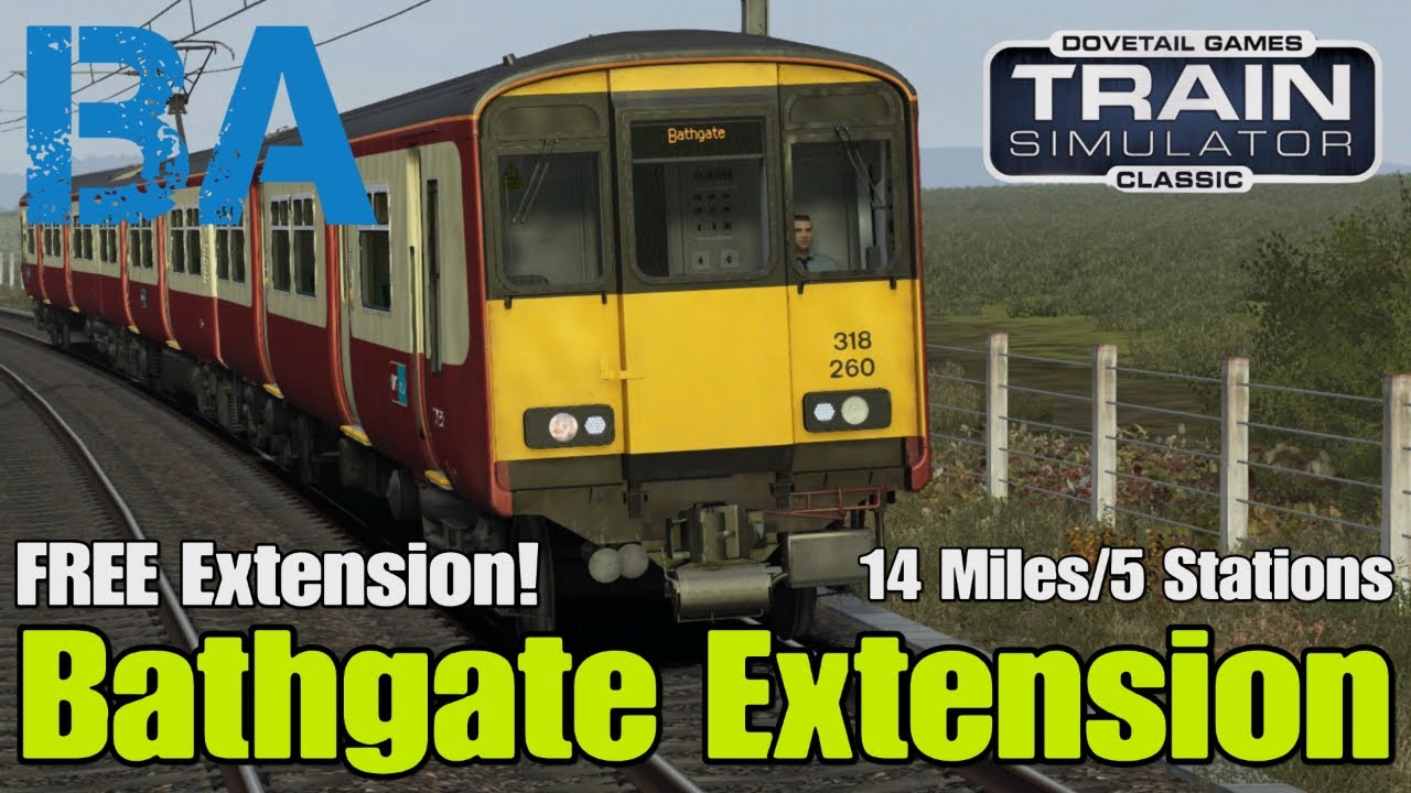 BATHGATE EXTENSION - FREE 14 Miles - Class 318 - Glasgow Northwest Suburban - Train Simulator
