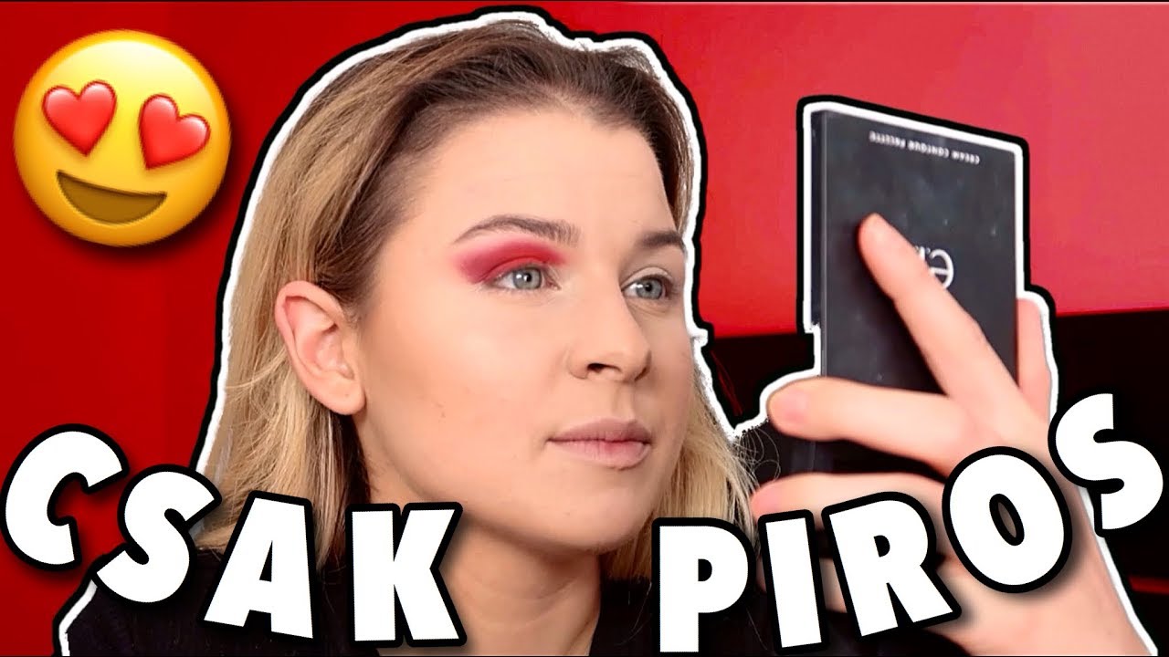 EGYSZÍNŰ SMINK | Piros kiadás 😁