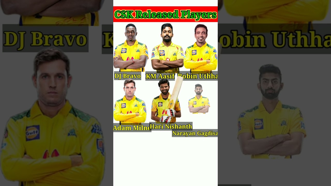IPL 2023 - CSK Full IPL Release & Retained Players Announced | CSK Full Release and Retained List