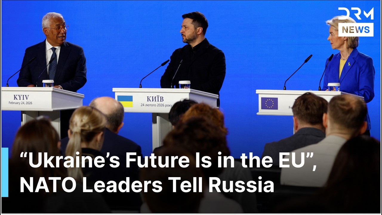 BREAKING NEWS: Zelenskiy, von der Leyen Stand United in Kyiv on 4th Ukraine War Anniversary | AC1G