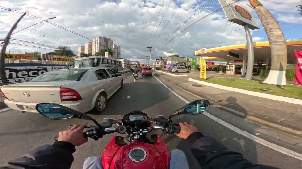 •   Fan 160 Escape de Lata | Motovlog Saindo do Trabalho