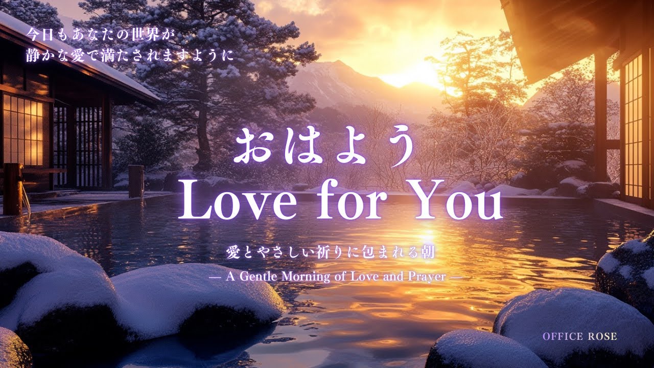 【愛とやさしい祈り】 今日がやさしく始まりますように Good Morning –Love for You – May your day begin gently