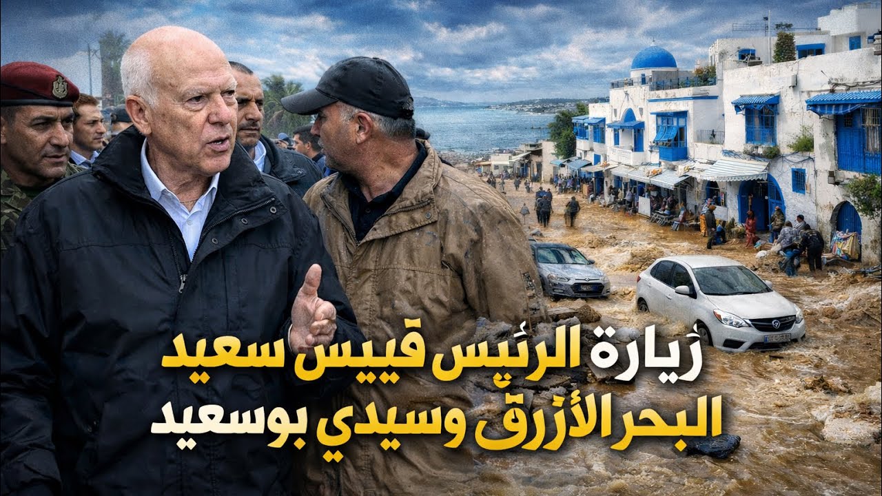 زيارة الرئيس قيس سعيّد إلى البحر الأزرق وسيدي بوسعيد