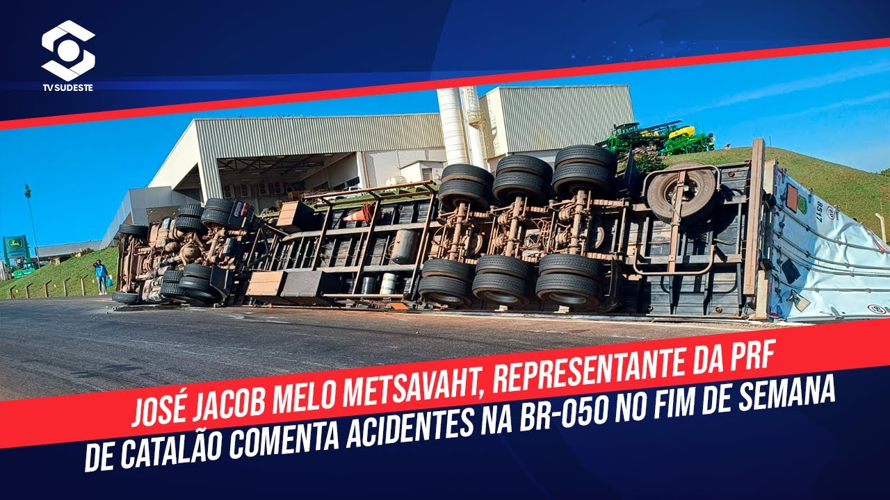 PRF de Catalão comenta acidentes na BR-050 no fim de semana