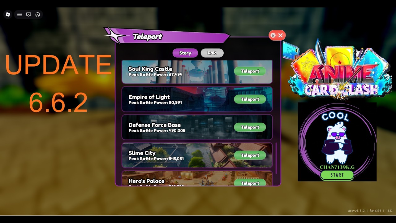 Best Teams for Update 6.6.2 Anime Card Clash #roblox