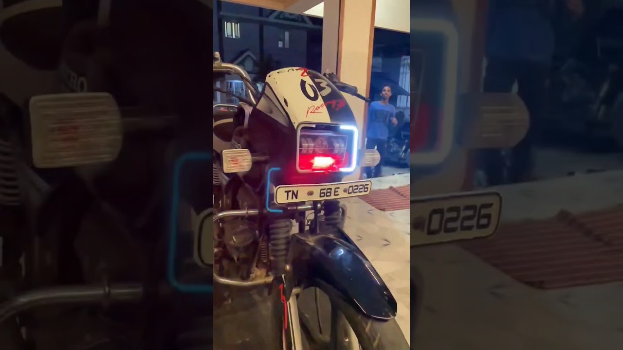 HeroHonda Splendor 🏍️✨ DRL light Modification #shorts #youtubeshorts #bike