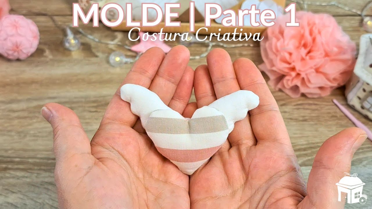 Coração com Asas em Tecido | Parte 1: Como Faço o Molde