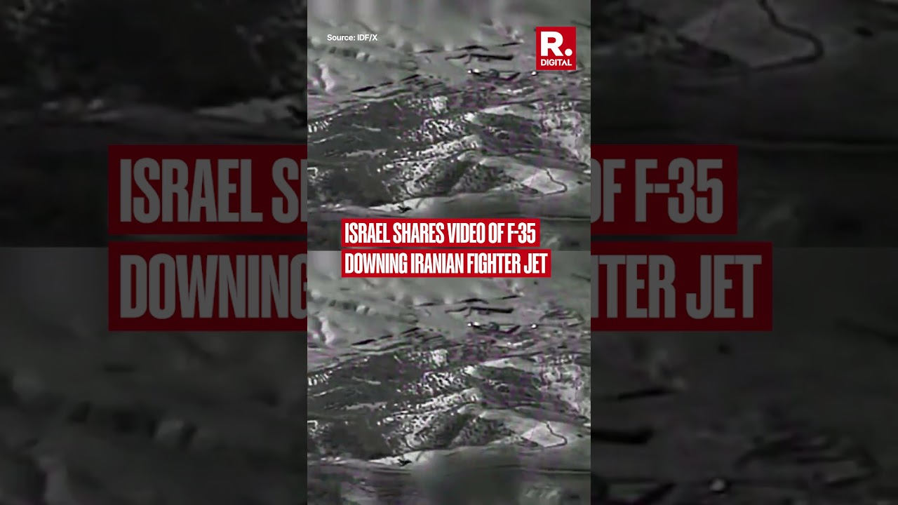 Israel Shares Video of F 35 Downing Iranian Fighter Jet