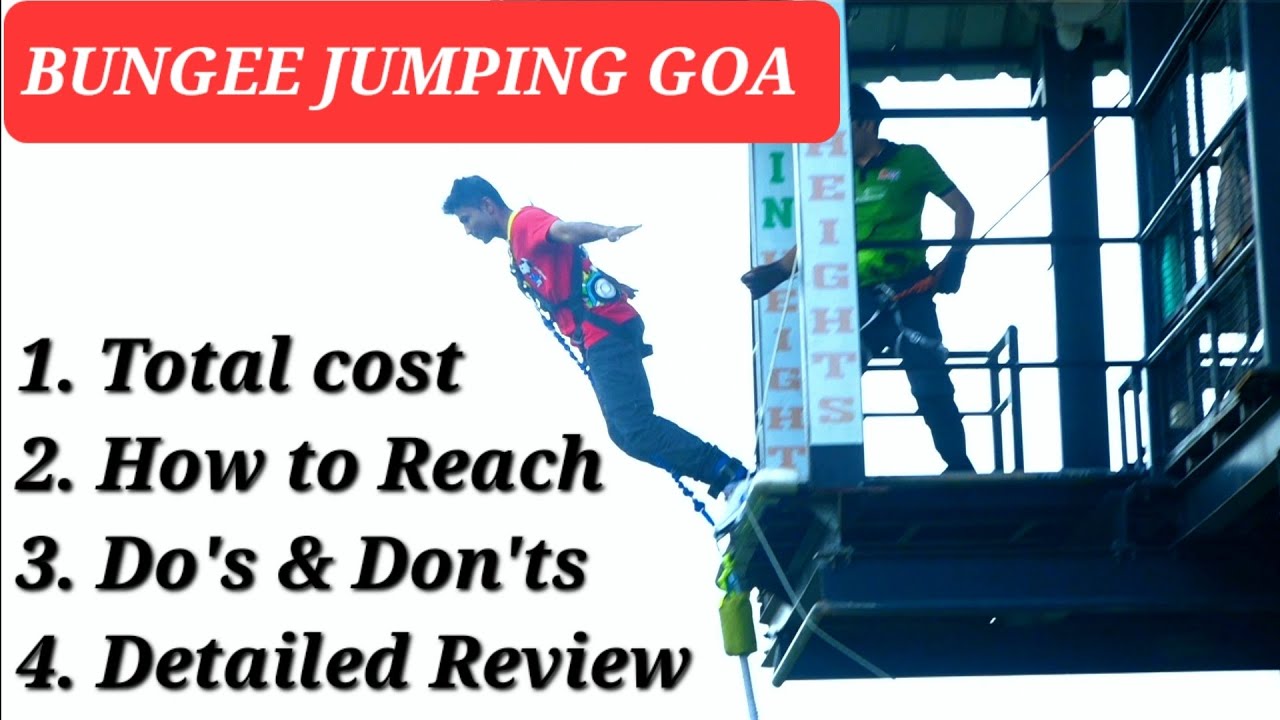 Bungee jumping in Goa || Detailed information.