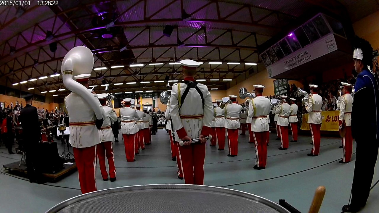 Marching Band Völklingen beim Finale des 1. Saarlandmarsches