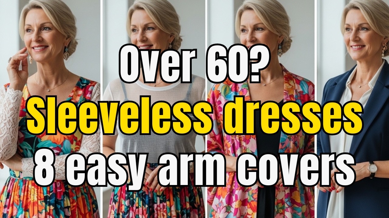 Don’t Avoid Sleeveless Dresses! 8 Easy Arm Cover Ideas for Women Over 60
