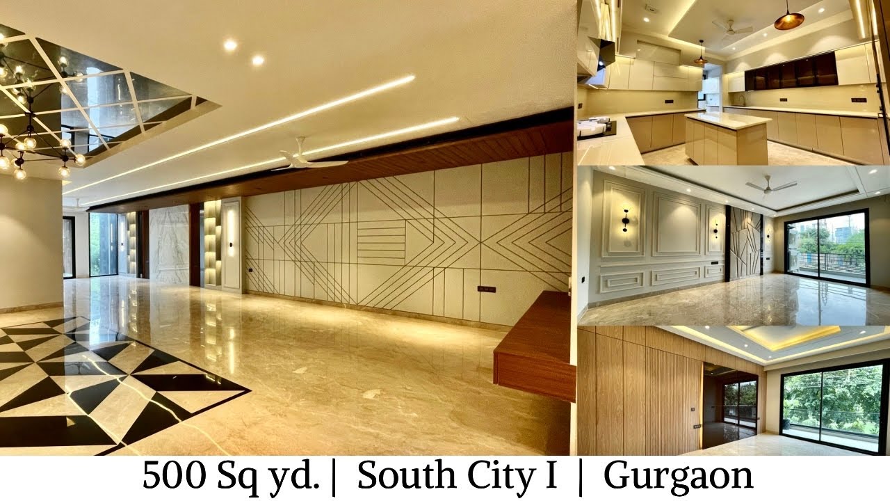 500 Sq.Yard 4 BHK Park Facing Luxurious Builder Floor South City 1 Gurgaon Near NH8| Metro Station