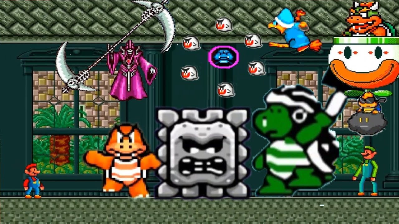 Super Mario World: Mariovania: All Bosses + Ending