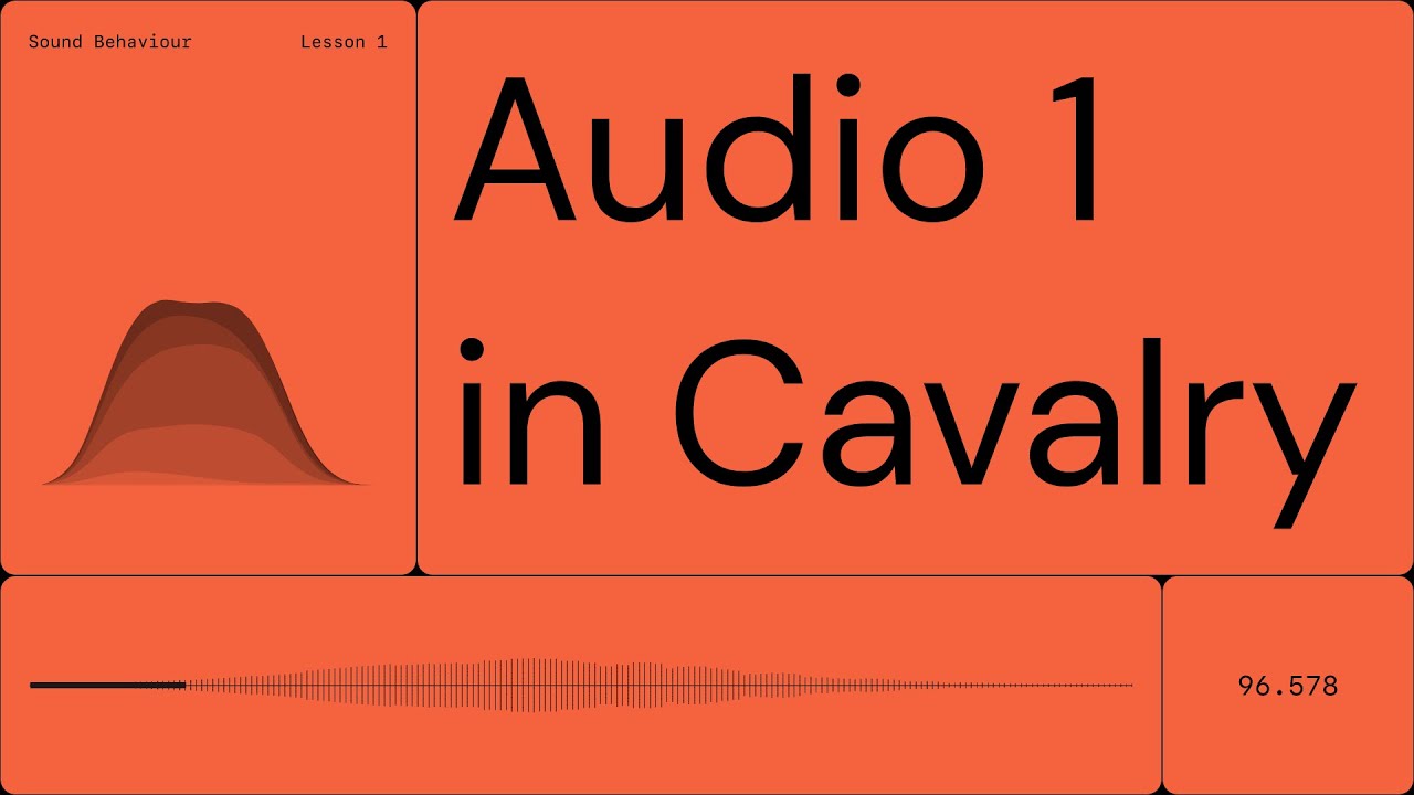 Sound Behaviour in Cavalry App - FREE VERSION