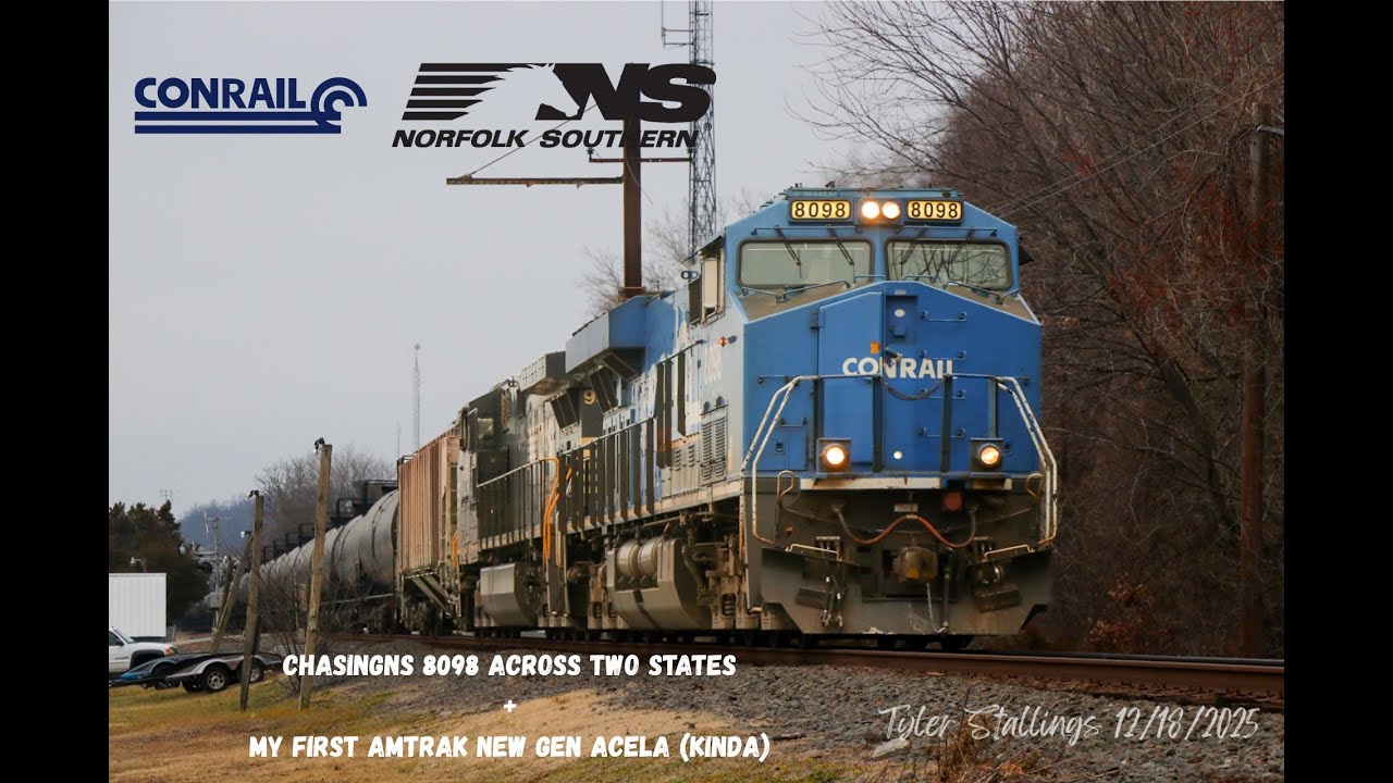Chasing 8098 through two states with @StandardGaugeRailroader !