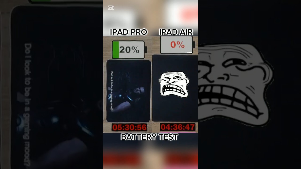 IPAD PRO VS IPAD AIR BATTERY 🔋 TEST