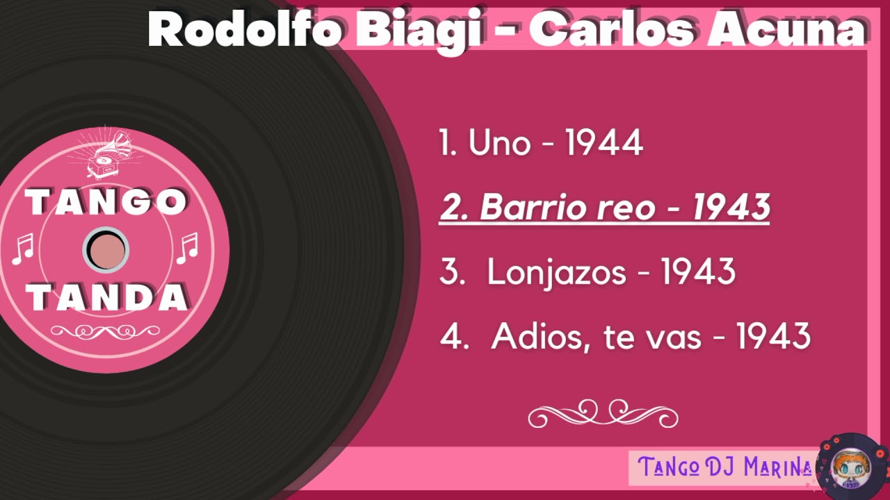 Rodolfo Biagi - Carlos Acuna. Tango. Tandas by DJ Marina