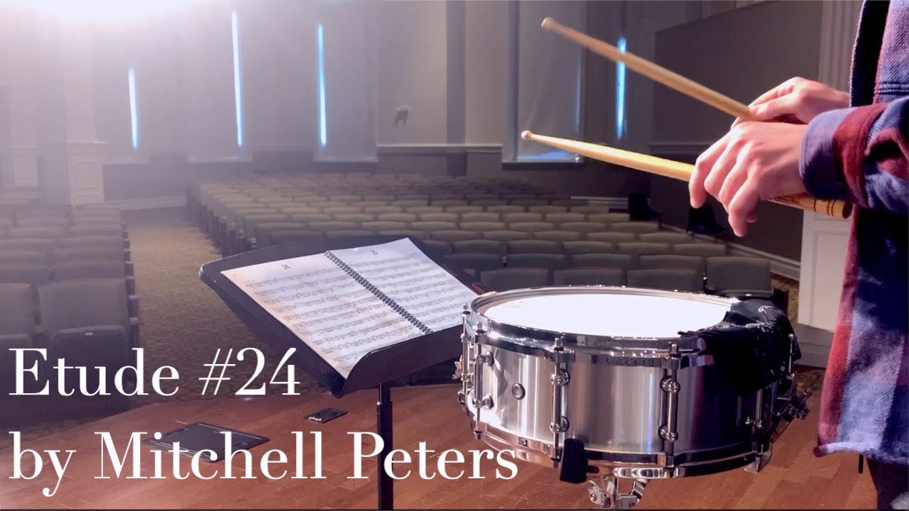 Etude #24 | Intermediate Snare Drum Studies by Mitchell Peters
