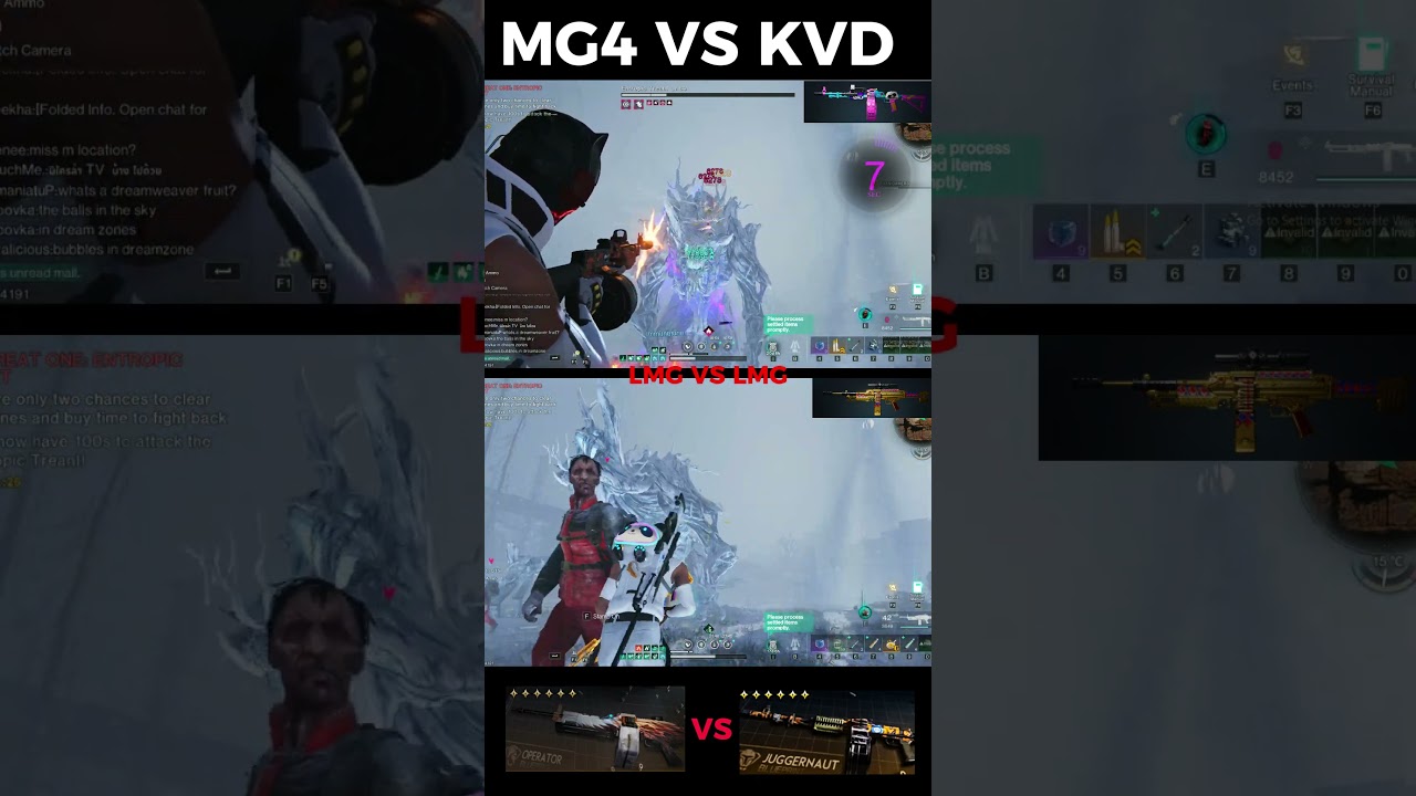 ONCE HUMAN Pro Treant KVD vs MG4 Which is Best Weapon?🥶#oncehuman