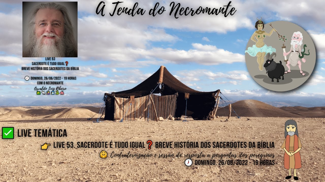 Live 53. Sacerdote é tudo igual❓ Breve história dos sacerdotes da Bíblia