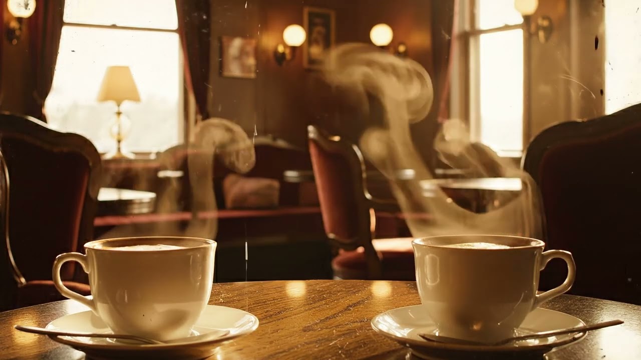 Cafe jazz mood ☕ warm old jazz for cozy conversations 🌿