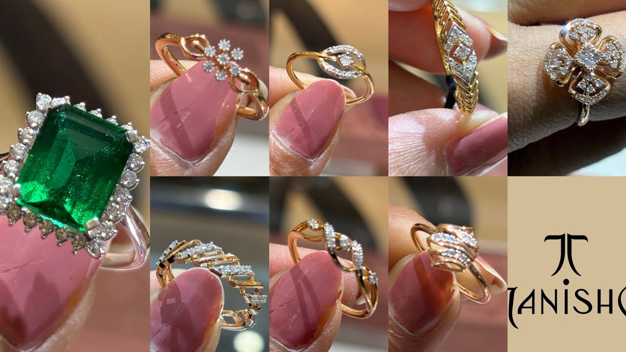 Tanishq Latest Light Weight Diamond 💍 Finger Ring Collection 💕 || Tanishq Diamond Finger Ring Design
